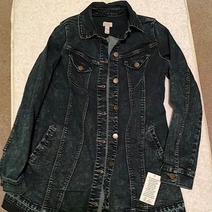 Logo by Lori Goldstein dark denim jacket